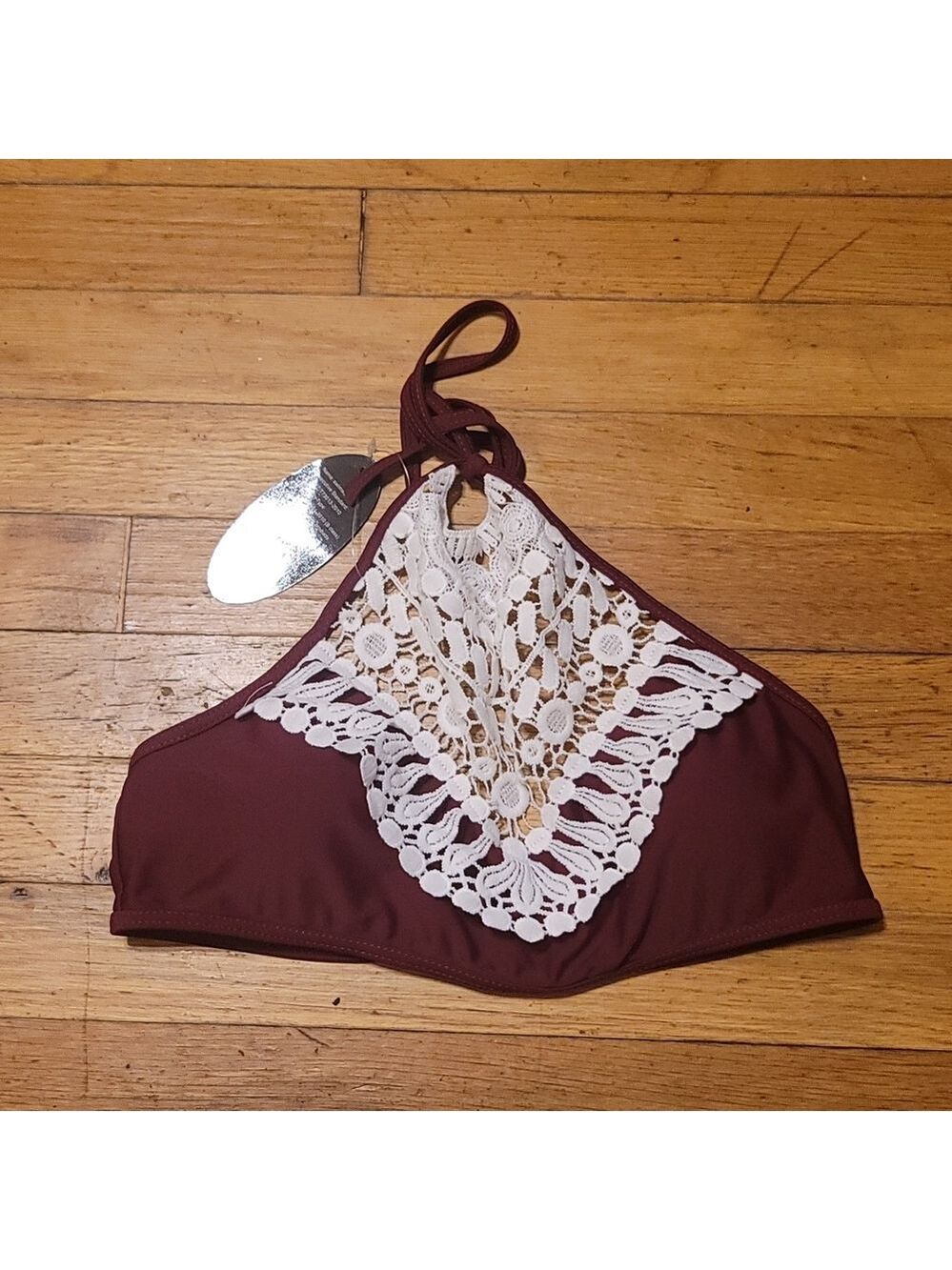 Nwt sea fever bikini  top bathing suit sz large